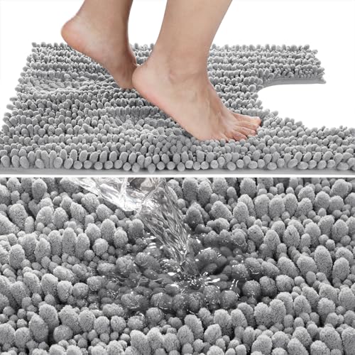 Toilet Rug U Shaped Washable 24x24 Inch