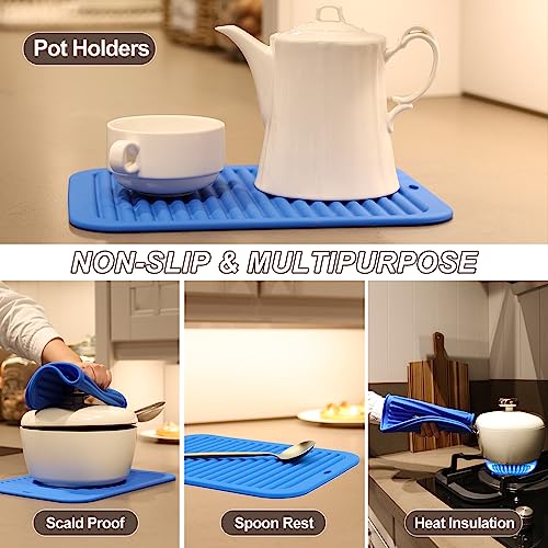 4 Pack Square Silicone Trivets (4 Count)