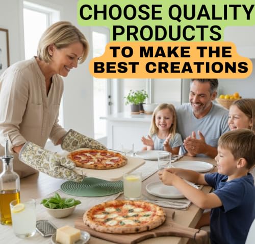 Pizza Stone for Oven and Grill Set (5 Count)