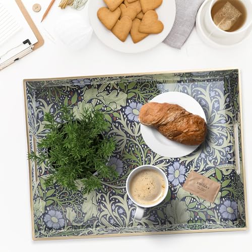 Plastic Serving Tray with Handles for Coffee Table (Multi H)