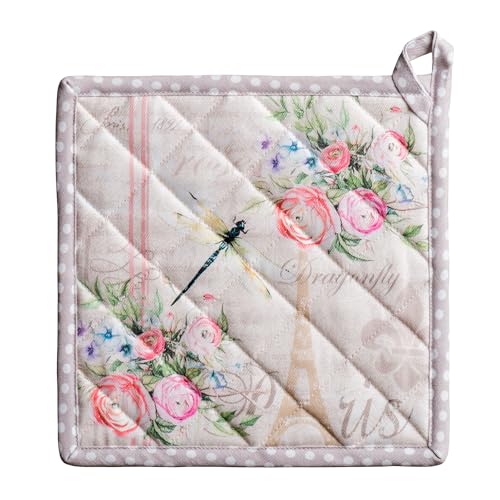 Pot Holders 100% Cotton Potholders (094 - Champ De Mars / 8" x 8" (Pot Holder Pack of 1))