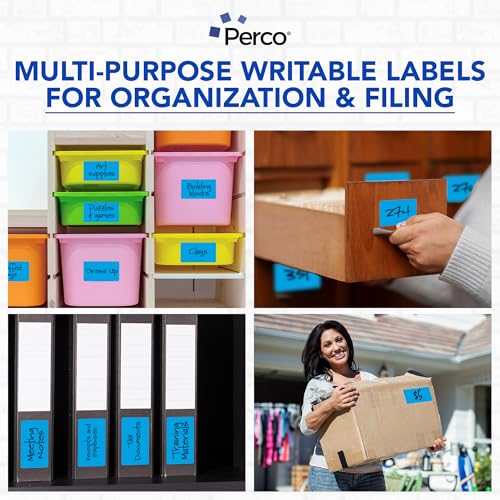 Light Blue 3x5 Inch Perforated Sticker Labels (Mini Roll / Light Blue)