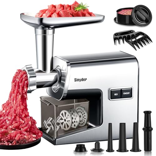 Electric Meat Grinder (Stainless Steel Sliver)