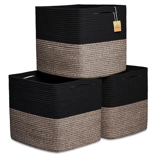 13x15x13 Kallax Storage Cubes Bins (Black & Mixed Black / 15 x 13 x 13 (Kallax))