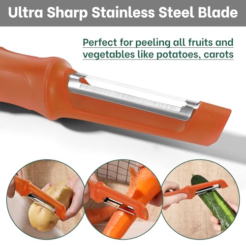 Swivel Vegetable Peeler (Orange)