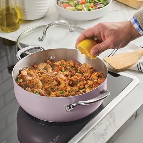 3 Ply Stainless Steel Casserole with Lid (Wildflower / 4 Quart)