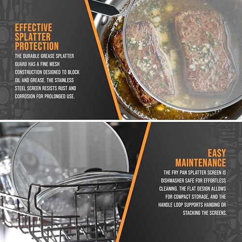 4 Piece Stainless Steel Splatter Guard Set