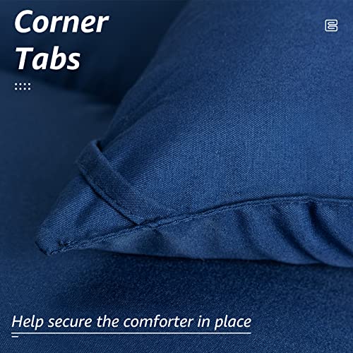 All Season California King Size Bed Comforter (Navy / Cal King（96*104）)