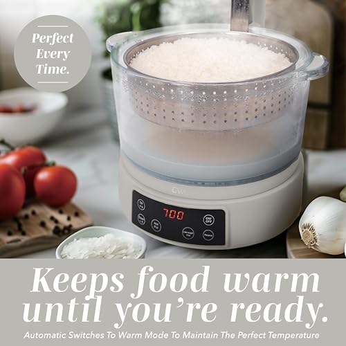 Glass Mini Low Carb Rice Cooker (Cream)