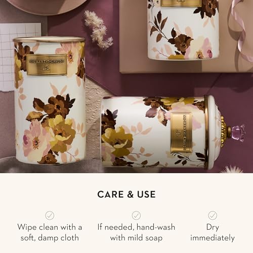 Enamel Utensil Holder (White Wild Rose)