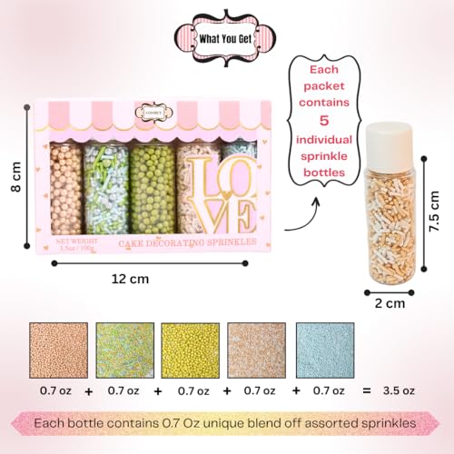 Fusion Mashup Sprinkles FM Multipack 47 100 GMS for Cake Cupcake Décor
