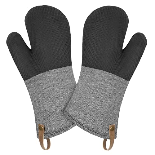 Cuisinart Heritage Kitchen Oven Mitts (Black Chevron)