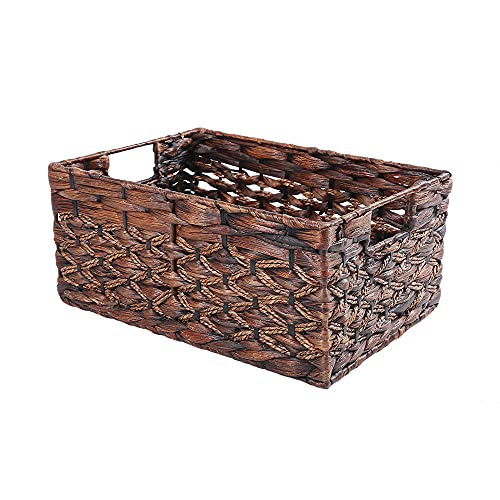 Large Rectangular Woven Storage Containers For Shelves (Large)