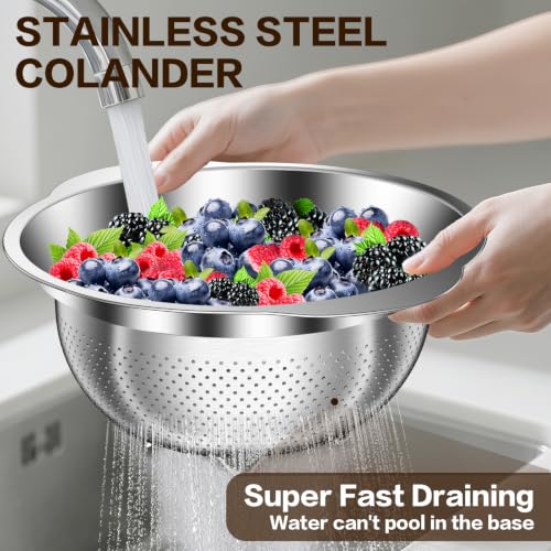 Large Strainers and Colanders (5+6+7QT)