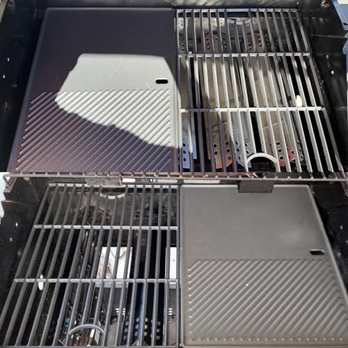 17" Cooking Grates and Griddle for Nexgrill Grill Parts 720 (17inch x 13 1/4inch)