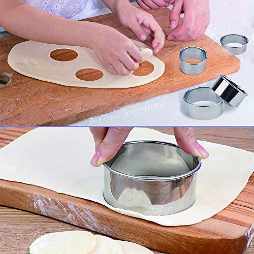 12 Pcs Round Cookie Biscuit Cutter Set (12 PCS)