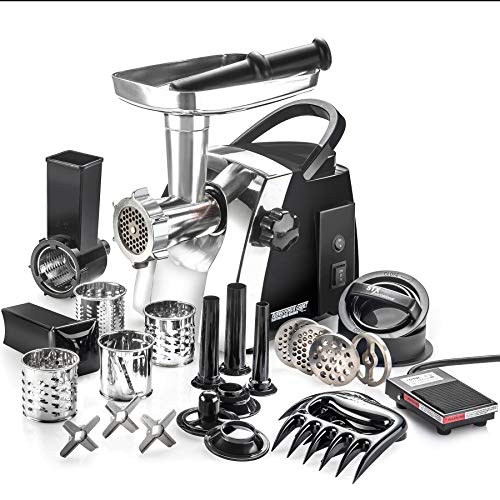 Turboforce Cadet 2000 Series Electric Meat Grinder (#8 - Cadet - With Slicer & Pedal)