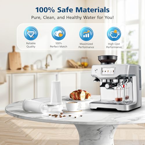 6 Pack Upgrade Water Filters Compatible with Breville BES880 Barista Touch (6 Pack)