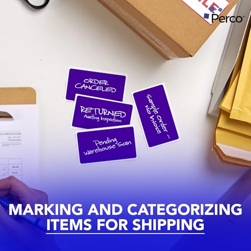Purple 3x5 Inch Perforated Sticker Labels (Mini Roll / Purple)