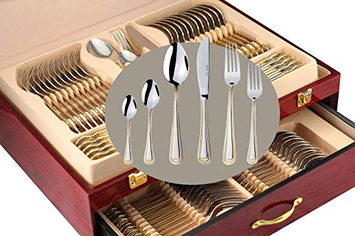 Venezia Collection Gold Flatware Serving Set for 12 (Madison)