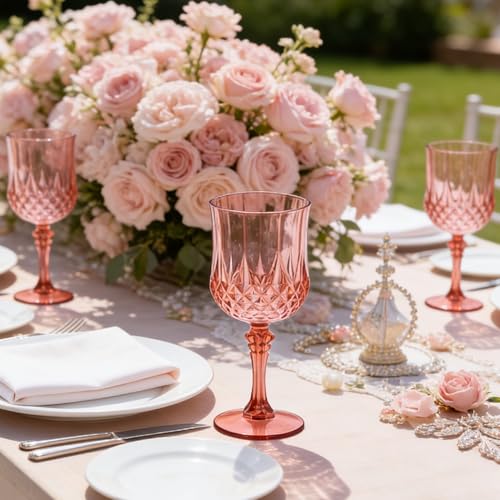 24Pack Plastic Wine Glasses (24 Count)