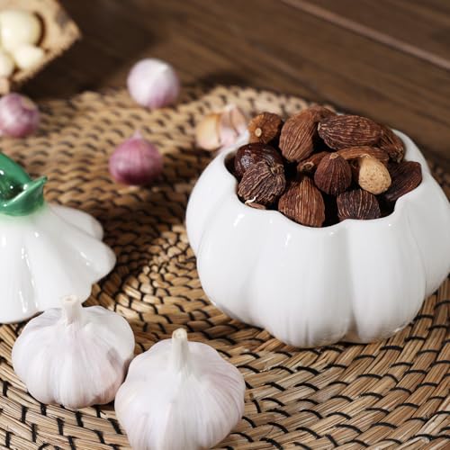 Garlic Keeper for Counter (white)