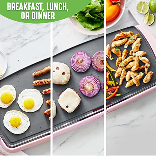 20" Extra Large Electric Griddle (Soft Pink)
