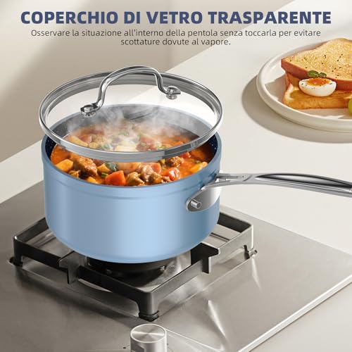 Duralon Ceramic 12 (Cozy Blue / 12pc Cookware Set / DE)