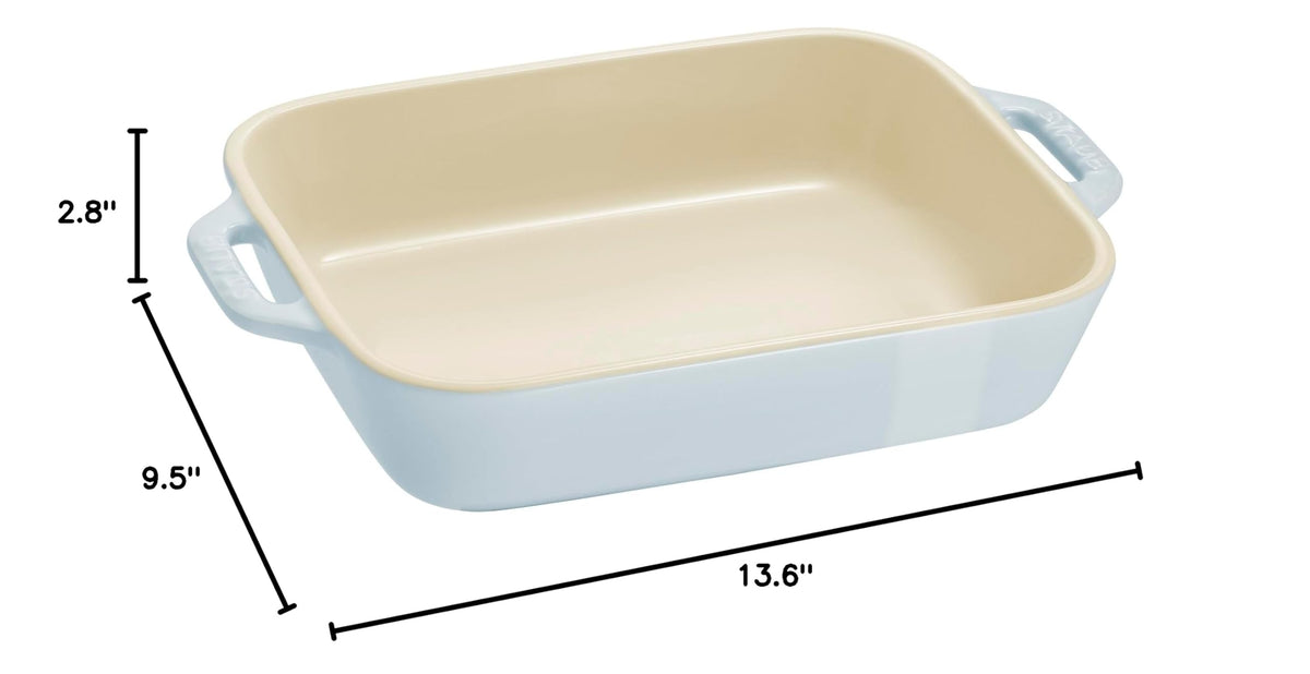 Ceramic 2 pc Rectangular Baking Dish Set