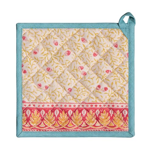 Pot Holders 100% Cotton Potholders (122 - Carpo / 8" x 8" (Pot Holder Pack of 1))