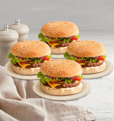 100% Compostable Disposable Paper Plates Heavy Duty Waterproof Plates (7 INCH / 50 PCS PLATES)