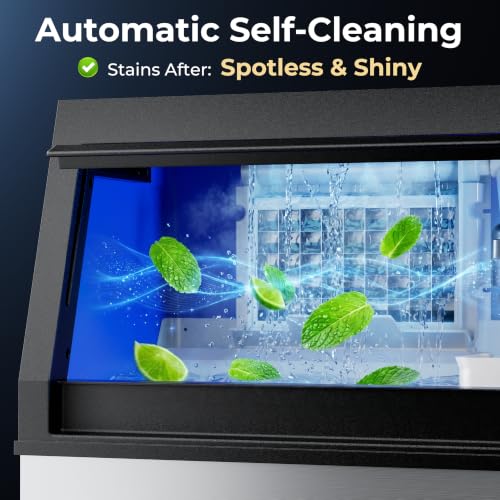 Commercial Ice Maker Machine (100lbs/24H / Commercial Ice Maker-Black)