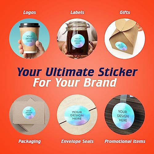 Custom Vinyl Stickers Your Image (100 Count)