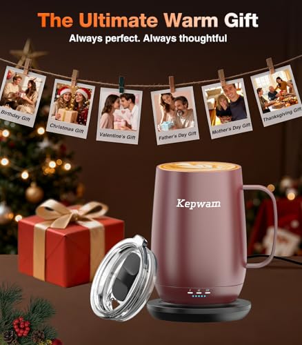 Heated Coffee Mug T2 (Burgundy / 20oz)