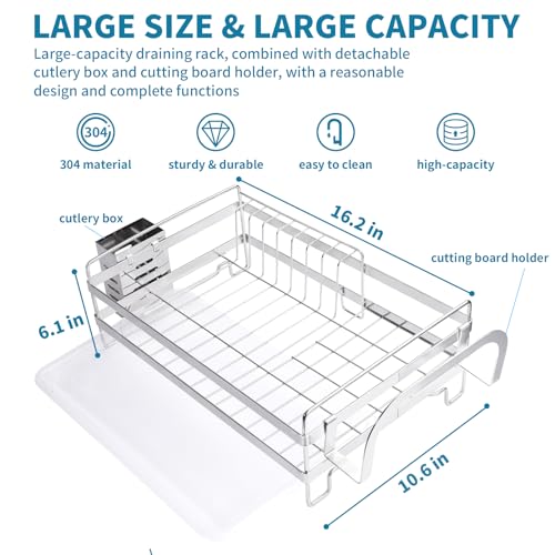 Stainless Steel Dish Racks for Kitchen Counter