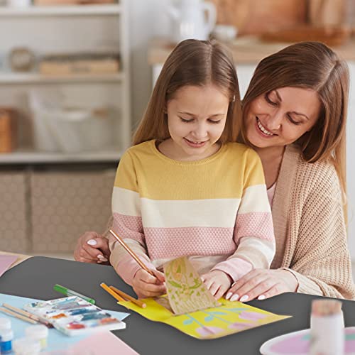 25.6"x17.7"x0.08" Large Heat Resistant Silicone Mat for Kitchen Counter (Gray / 25.6"L x 17.5"W)