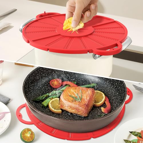 Foldable Silicone Splatter Screen for 10