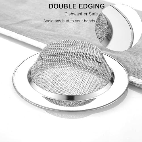 2 PCS Kitchen Sink Strainer Stainless Steel (2 Count)