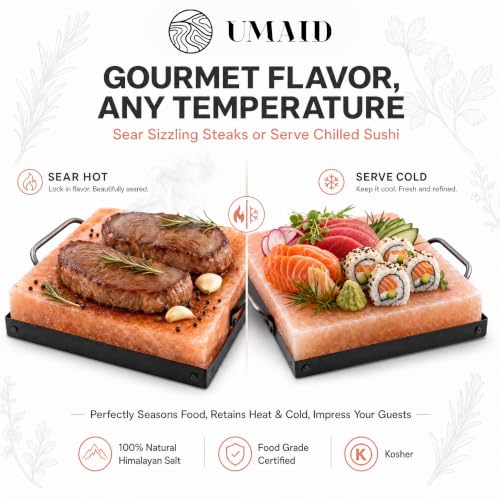 Himalayan Salt Block Cooking Plate 8x8x1.5