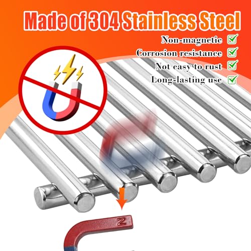 SUS304 Grill Grates for Weber Genesis 300 Series (19.5"x 12.9", For Genesis 300 Series)