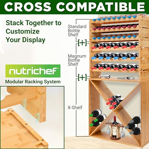 108 Bottle Stackable Modular Wine Rack (108 Bottle)