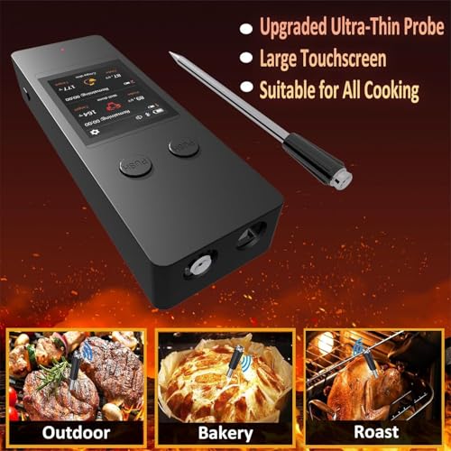 800FT Wireless Meat Thermometer Digital with 2 Upgraded Ultra