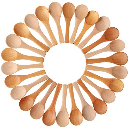 50 Pcs Small Wooden Spoons (50 Count)