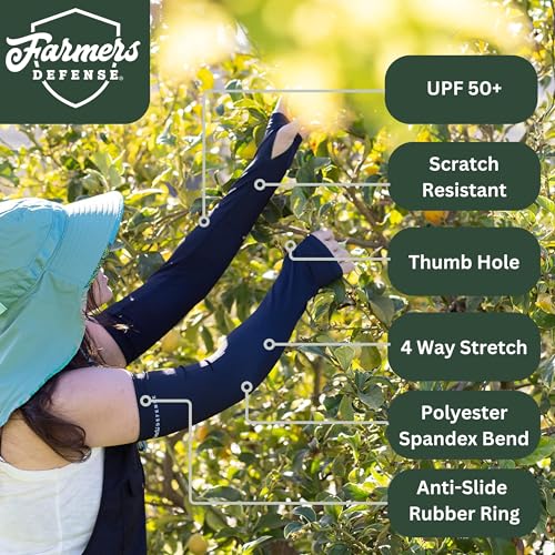 Gardening Arm Sleeves (Large/Extra Large / Mushroom Foragers - Gray)