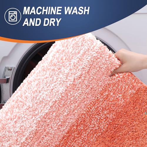 Bathroom Runner Rug 59x24 (59" X 24" / Coral)
