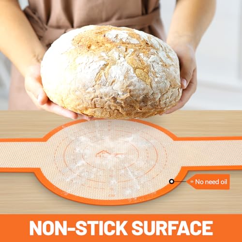 2 Pcs Silicone Bread Sling for Dutch Oven (2pcs: Orange Round)