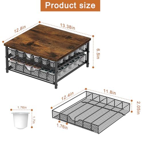 Coffee Pod Holder for Counter (Black)