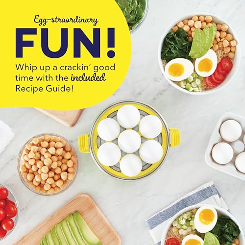 PEEPS & Dash Rapid Egg Cooker (7 Eggs / Yellow)