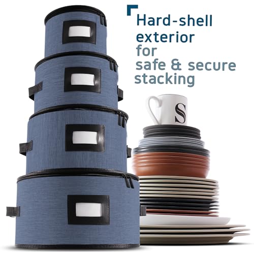 4 Piece Dish Storage Containers