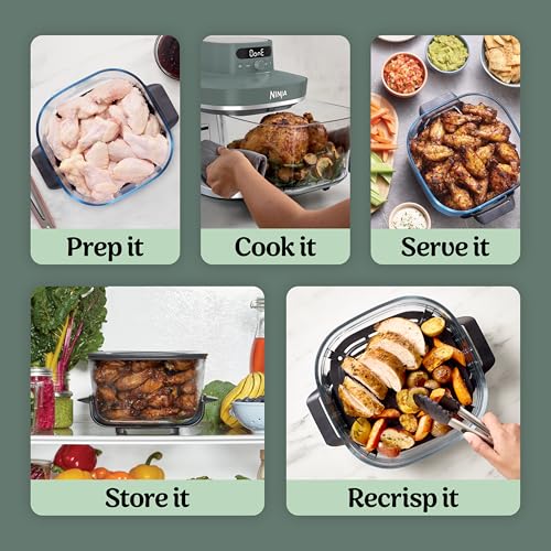 Crispi Pro Glass Air Fryer (Ash Grey)